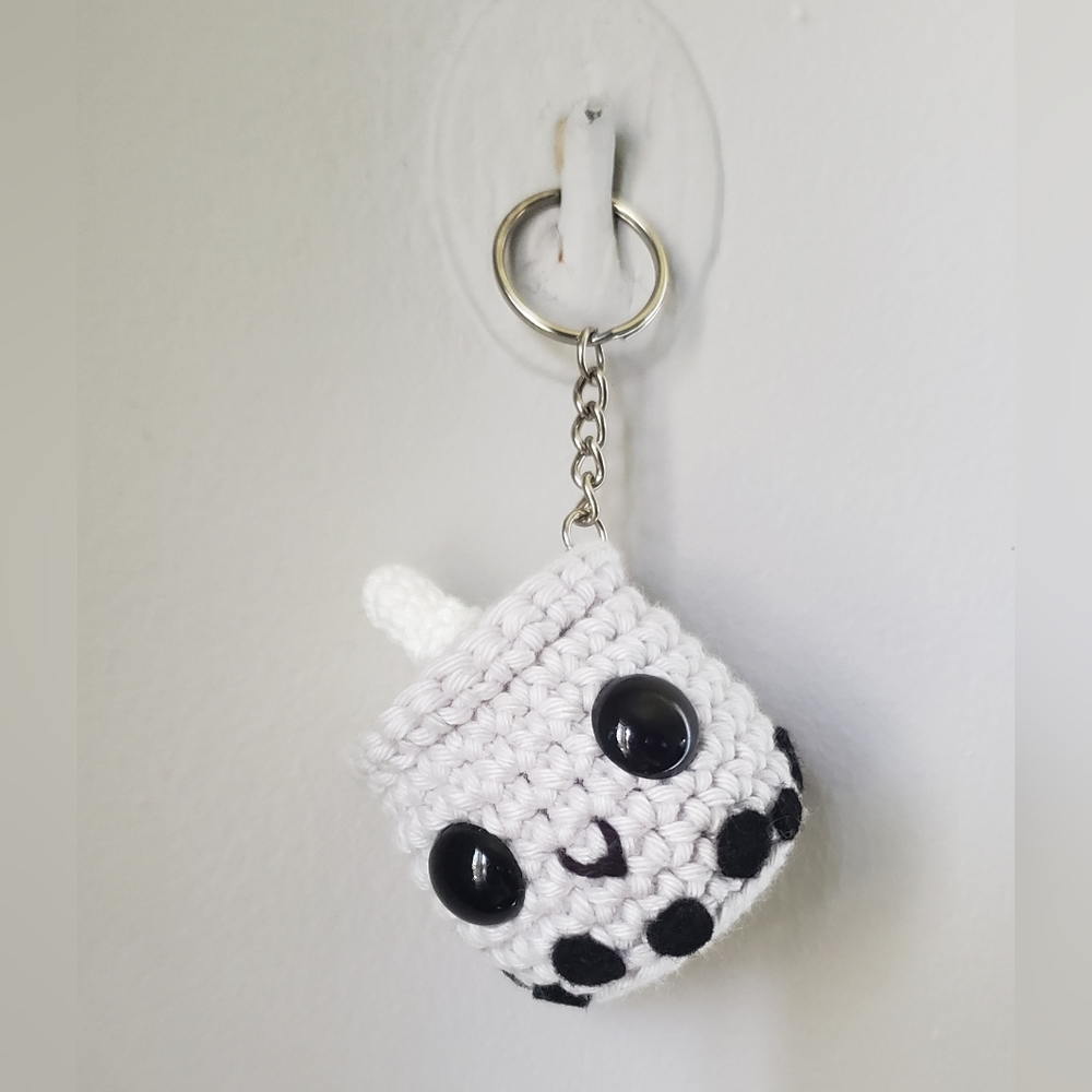 Crochet Bobba Plushie Keychain